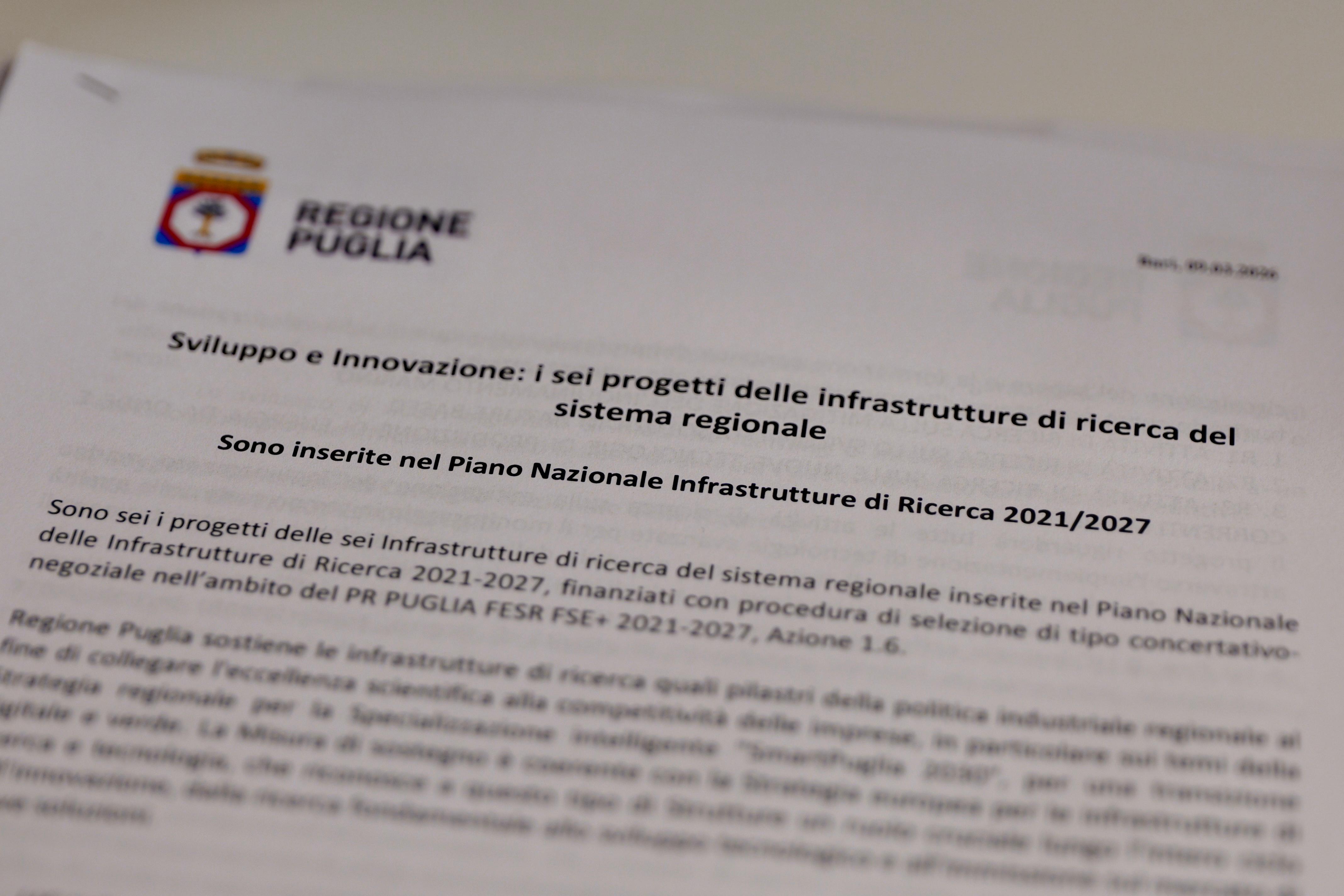 Galleria Innovazione e ricerca: siglati i sei disciplinari dei progetti per la qualificazione delle infrastrutture di ricerca del sistema regionale - Diapositiva 1 di 8