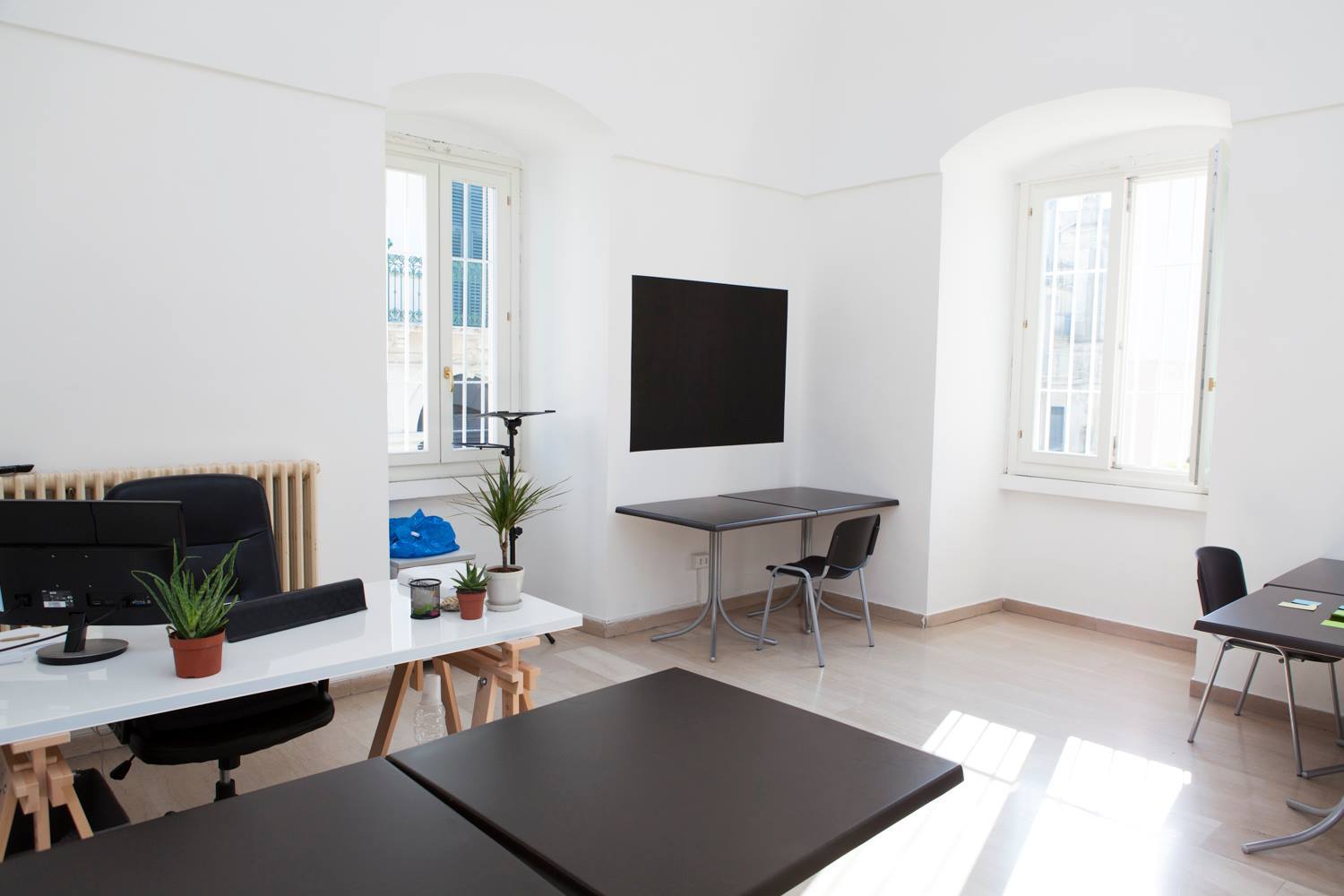 Uno degli ambienti dello spazio che ospita il progetto